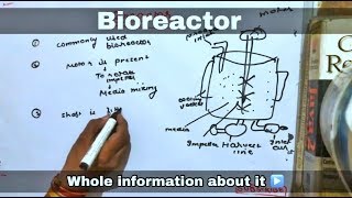 Bioreactor in hindi ll biology ll [upl. by Kinzer]