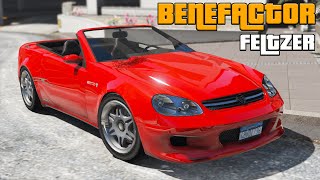 Benefactor Feltzer MercedesBenz SL R230  GTA V Lore Friendly Car Mods  PC [upl. by Adraynek]