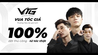 Tóc giả nam dệt thủ công cao cấp 100 tóc thật  VTG Hair  Vuatocgia tocgianam [upl. by Mariam885]