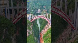 UNDERCONSTRUCTION Wumengshan BRIDGE amp Tunnel Express Road GUIZHOU bridge engineering aerial [upl. by Rebliw753]