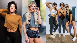 Cute Muscle Girl amp Best CrossFit Athlete Comparison  Beautiful fbb flexing  Brooke Ence [upl. by Hackett]