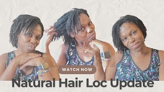 Hair loc update  natural hair growth journey amp microloc update [upl. by Sethrida]