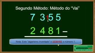 Matemática Zero 20  Aula 5  Subtração  parte 1 de 2 [upl. by Narda]