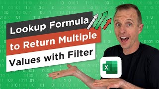 MS Excel LOOKUP Formula Return Multiple Values [upl. by Cates]