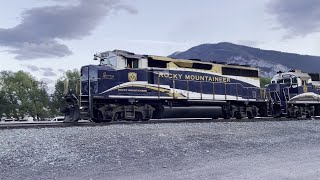 Rocky Mountaineer Arrives at Banff Station [upl. by Haidebej342]