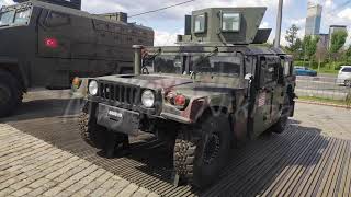 Moscow Russia HMMWV M1151 Allterrain Multipurpose Vehicle USA Exhibition of captured equipm [upl. by Yaf]