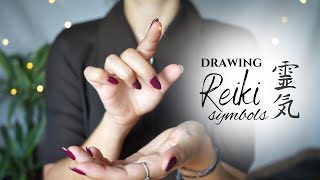 Reiki ASMR  Tracing Reiki Symbols  Hand Movements Face Touching Smudging Whispering [upl. by Llecram386]