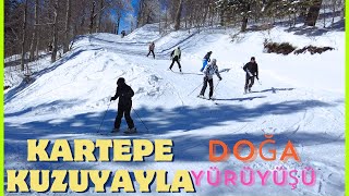 KARTEPE 2024 VLOG KUZUYAYLA  KARDA DOĞA YÜRÜYÜŞÜ  NATURE TRIP ON THE SNOW [upl. by Leiad]