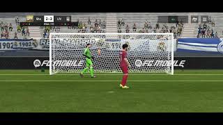 Penalty Shootout 22 Real Madrid vs Liverpool in Fc Mobile [upl. by Adnauqal]