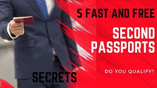 5 Fast and Free Second Passports [upl. by Mirilla]