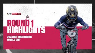 Sakarya  Round 1 Highlights  2023 UCI BMX Racing World Cup [upl. by Maxi]