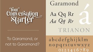 To Garamond or not to Garamond huh [upl. by Vorfeld]