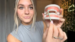 ASMR Teeth Tapping OverExplaining Dental Hygiene Clicky Whisper [upl. by Oiluj]