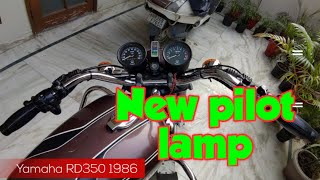 Yamaha RD350 restoration  New Pilot Lamp [upl. by Nette851]