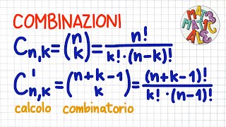 COMBINAZIONI calcolo combinatorio  CC05 [upl. by Aracot128]