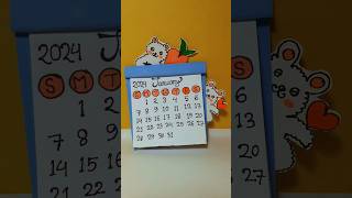 How to make calendar 2024 shortsviral calendar drawing [upl. by Iem210]