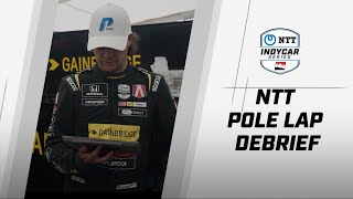 Colton Herta analyzes polewinning lap for Detroit Grand Prix  NTT Pole Lap Debrief  INDYCAR [upl. by Okram]