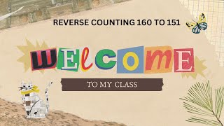 REVERSE COUNTING 160 TO 151 [upl. by Bloomer958]