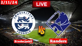 SønderjyskE vs Randers  Superliga  Fifa Live Match Score Today [upl. by Gardal]