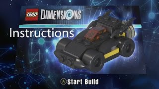 LEGO Dimensions Batmobile Instructions [upl. by Imot79]