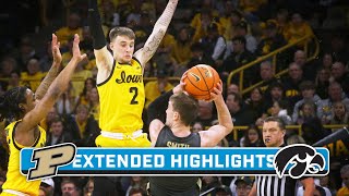 Purdue at Iowa  Extended Highlights  Big Ten Mens Basketball  Jan 20 2024 [upl. by Atis]