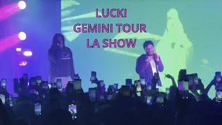 Lucki  GEMINI Tour  LA VLOG [upl. by Llyrrad]