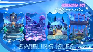 Swirling Isles ✨  Full Teapot Showcase genshinimpact genshin gaming games fontaine [upl. by Fessuoy]