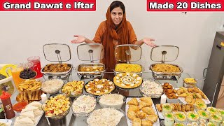 Sasural amp Maika Ki Special Dawat e Iftar Buffet l Made 20 Plus Dishes l Dawat Preperation Ideas [upl. by Murdock]