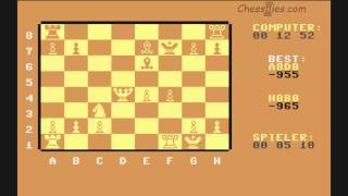 C64 Chess  Input Schach German  Opening Philidor Defence Hanham Variation [upl. by Aenel444]