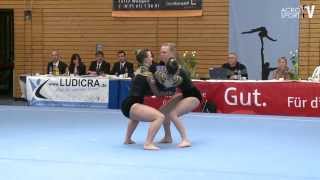 Smit Tangelder Reuvers  GV Agios Internationaal  Combined  Acro Cup Albershausen 2013 [upl. by Ilan61]