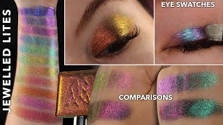 Multichrome Monday  Clionadh Cometics Jewelled Lites Eye Swatches and Comparisons [upl. by Frannie]