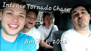 April 11 2022 Intense MultiTornado Chase In Arkansas [upl. by Ileana]