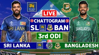 Bangladesh vs Sri Lanka 3rd ODI Live Scores  BAN vs SL 3rd ODI Live Scores amp Commentary [upl. by Cullan]