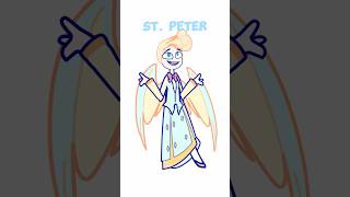 Making StPeter from hazbin hotelheaven in gacha life 2 D [upl. by Gnat424]