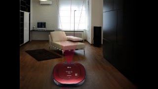 LG Hom Bot Square Robotic Vacuum quietly cleans every corner of your home VR65502LV [upl. by Eiramanna]