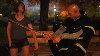 Hitman 3 Rainy Whittleton Creek Katana Kill Everyone Poncho 47 [upl. by Anderer]