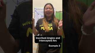 Inscribed Angle and Intercepted Arc Example 3 [upl. by Cornall11]