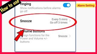 Snooze setting alarm  how to use snoose alarm setting  TechnicalShivamPal [upl. by Daegal]