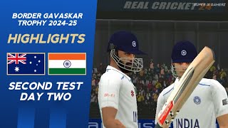 Day 2 Highlights  Australia vs India  2nd Test  RC24 [upl. by Elleimac335]