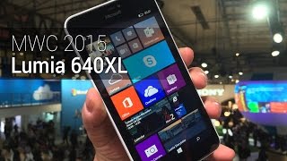 MWC 2015 Lumia 640XL  Tudocelularcom [upl. by Ecinue]