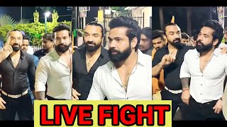 SCRIPTED🔴 Rajveer fitness vs ajaz khan fight live 😨rajveer sisodia ajaz khan live [upl. by Nameloc]