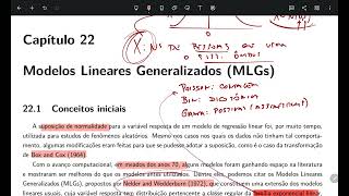 Modelos Lineares Generalizados MLGs  Introdução [upl. by Kylie]