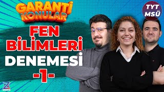 TYT  Fen Bilimleri Denemesi  GARANTÄ° KONULAR FKB KAMPI  6GÃœN6 GÃœNDE [upl. by Adnawot]