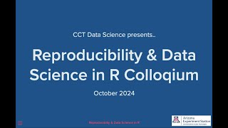 Reproducibility Colloquium [upl. by Nollad]