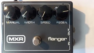 MXR Flanger 117 trimpot adjustment [upl. by Saidel]