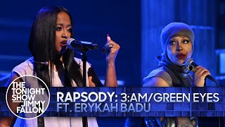 Rapsody 3AMGreen Eyes ft Erykah Badu  The Tonight Show Starring Jimmy Fallon [upl. by Timmy212]