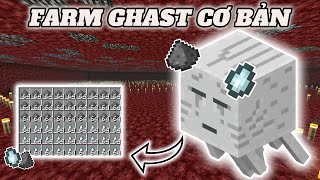 Hướng Dẫn Xây Máy Farm Ghast Đơn Giản Minecraft Bedrock 121 [upl. by Oirazan]