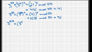 Modular exponentiation [upl. by Ahsrats]