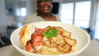 Seafood Linguinie Pasta Alfredo [upl. by Michelina]