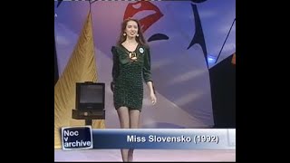 RETRO VIDEO 🙂 MISS SLOVENSKO 1992 finalistka z Čadce Noc v archíve1992 [upl. by Hilton]